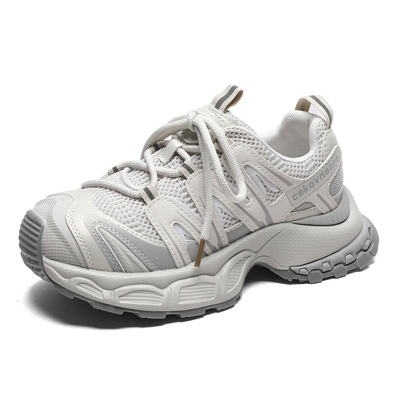 Dad shoes women's autumn new breathable mesh sports style casual shoes women's versatile platform single shoes running shoes