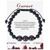 New Natural Stone Amethysts Bracelet with Card 8mm Pink Quartz Fluorite Beads Bracelet Adjustable for Women Men Couple