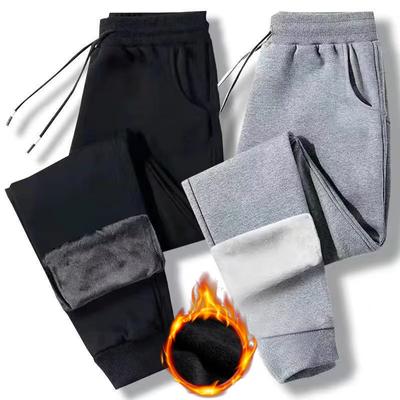 Jesenné a zimné pánske vrchné oblečenie z hrubého zamatu, ležérne nohavice, mladé slim-fit legíny, jahňacia vlna na zahriatie