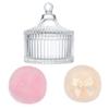 3 Pieces Multipurpose Extra Large Body Powders Puff Set with Glass Storage Container for Makeup and Beauty Tool