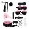 Sexy Nylon BDSM Kits Plush Sex Bondage Set Handcuffs Sex Games Whip Gag Nipple Clamps Sex Toys For Couples Exotic