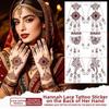 Flower Henna Tattoo Stickers Mehndi Designs Hand Tattoo Fashion Body Art Sticker  Wedding Party