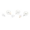 10PCS Handmade Imitation Pearl Clothes Decor DIY Dangle Earrings Pendant  Zipper
