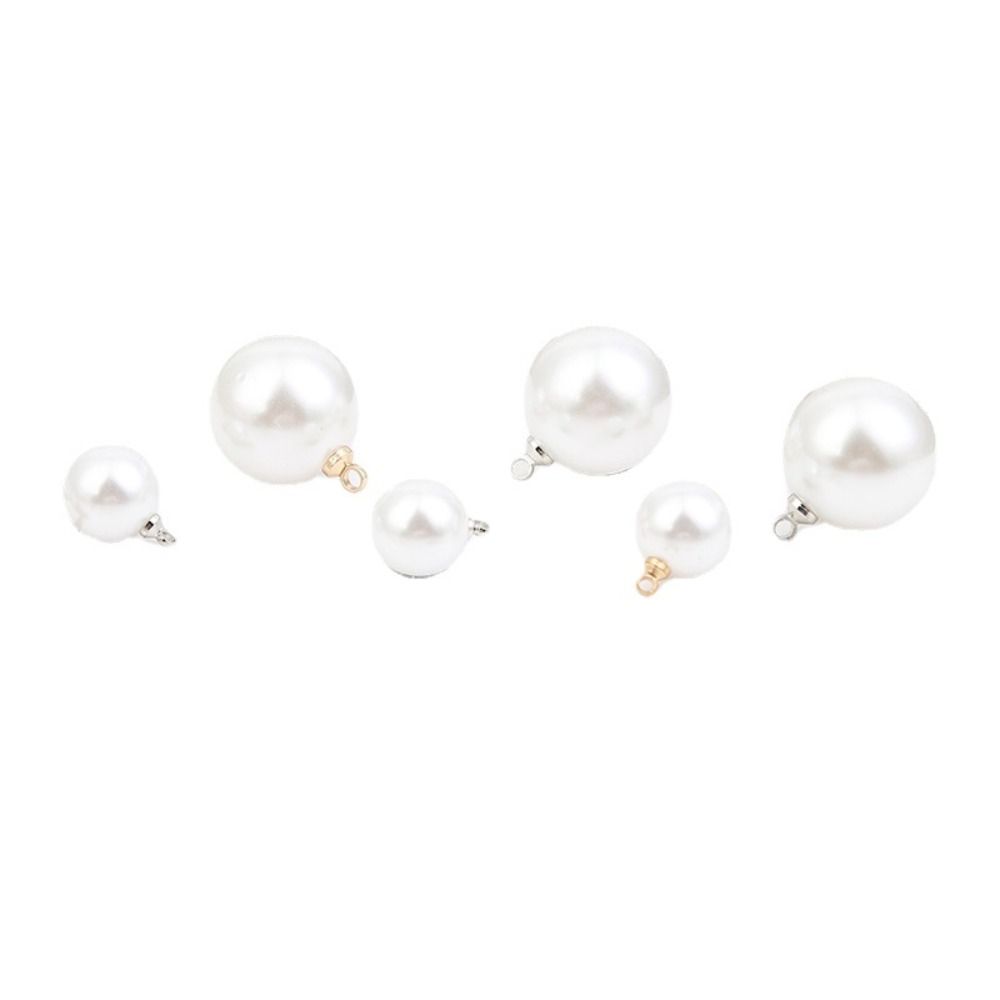 10PCS Handmade Imitation Pearl Clothes Decor DIY Dangle Earrings Pendant  Zipper
