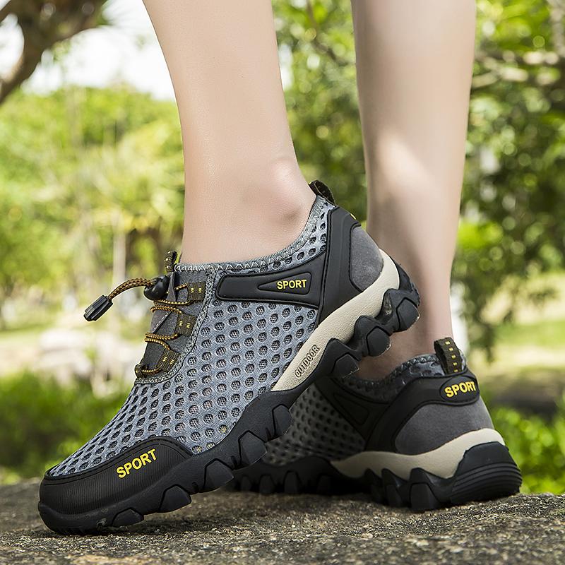 Модная летняя сетчатая мужская уличная обувь — фото 7