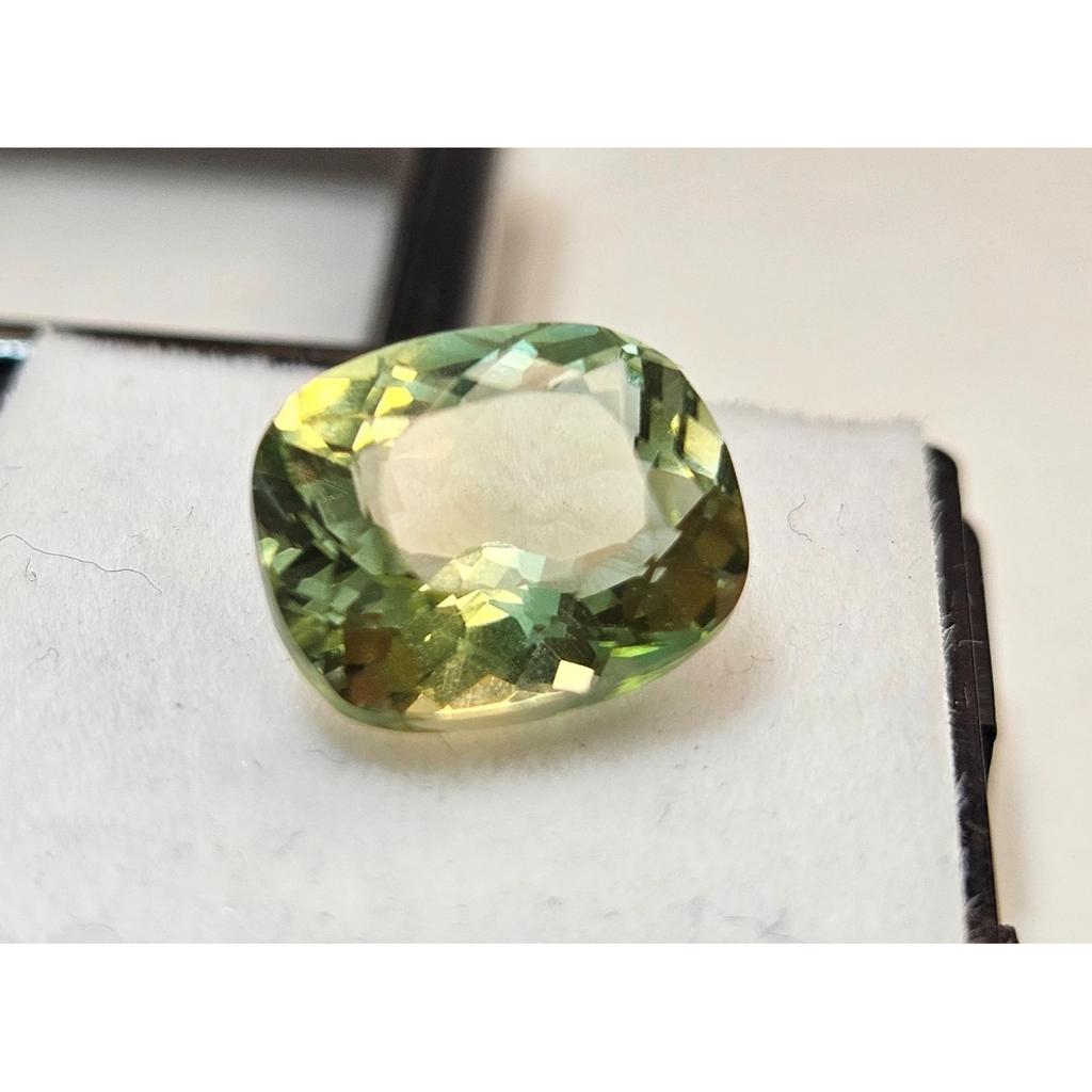 Natural Bi-Color Tourmaline 5 Ct Cushion Cut Certified Stunning Loose Gemstone