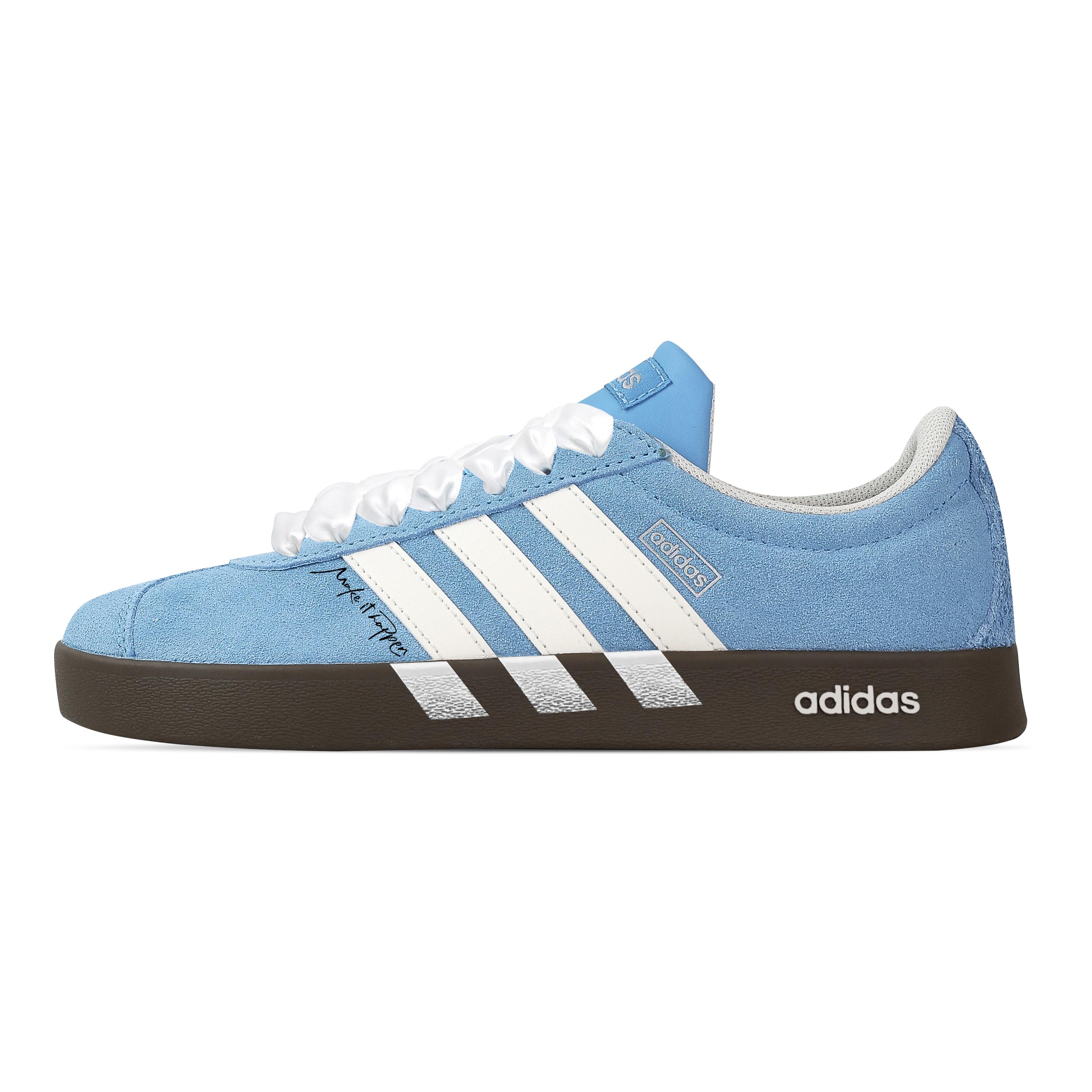 

Adidas VL COURT 2.0 Blue Velvet Low top German Army Trainers Unisex Blue White JI0496(Team529-) 40