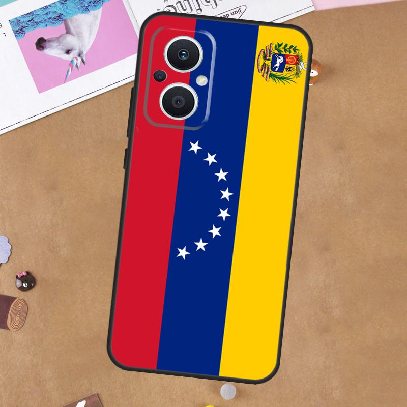 Venezuela Flag Coat Of Arms Phone Case For OPPO Reno 8T 2 3 4 5 Z 6 7 8 Lite OPPO Find X5 Lite X6 Pro X2 X3 Neo Cover