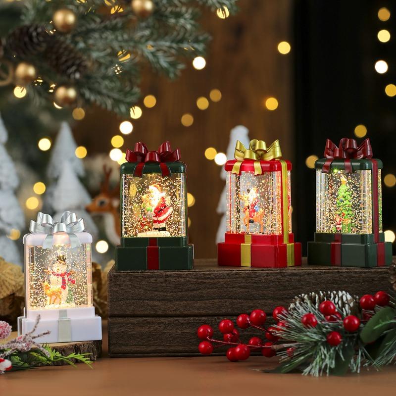 Water-filled Snowflakes, Luminous Gift Pack, Night Light, Candle Light, Decorative Items, Small Gifts, Christmas Decorations