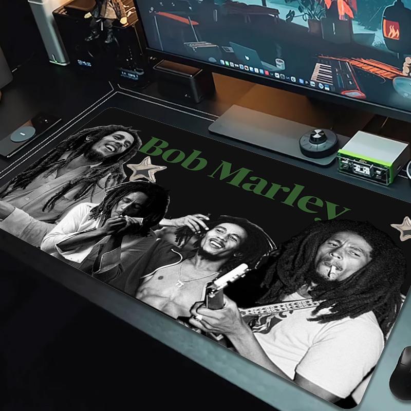 Bob Marley Color Mouse Pad Large Gaming Table Cushion Non-slip Laptop Tablet Big Mousepad XXL Mat Mini PC Playmat With Lock edge