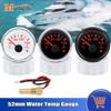 52mm Water Temperature Gauge With Flash Alarm 40-120℃ Water Temp Meter With 1/8NPT Sensor For Auto Car Marine Boat 12V 24V