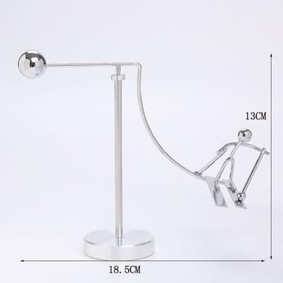 Stainless Steel Balance Ball Toy Creative Pendulum Cradle Iron Man Ornaments Decompression Desk Toy Early Education Tools Gifts