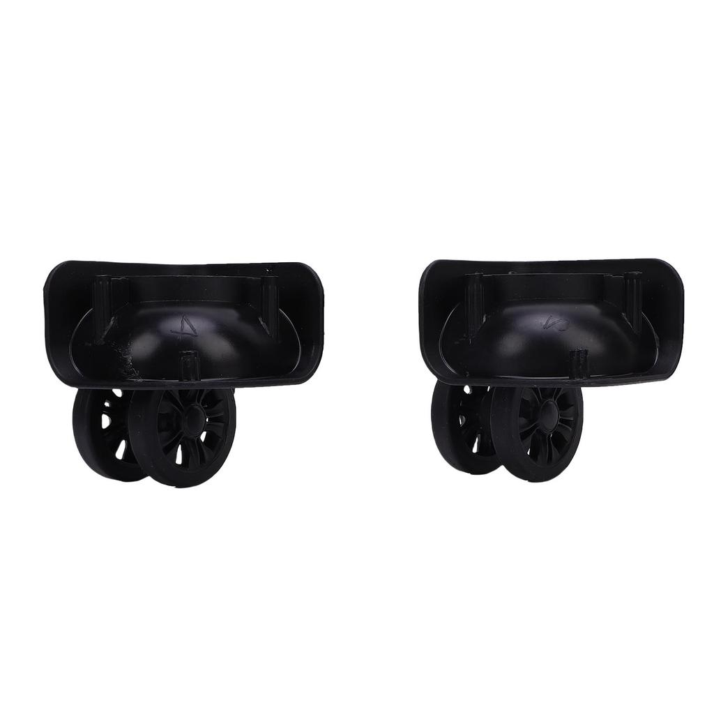 1 Pair Luggage Suitcase Wheels Trunk Luggage Wheels Spare Part Universal Casters Replacement Silent Double Row for