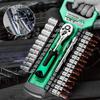 1/4 inch Multifunctional Mechanical Tool Kit and Sockets Set Portable Household Repair Tool Kit Ratchet Socket Wrench Set