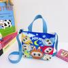 Labubu New Cartoon Canvas Shopping Bag Crossbody Bag Cute Little Girl Handbag Bag Travel Leisure Handbag