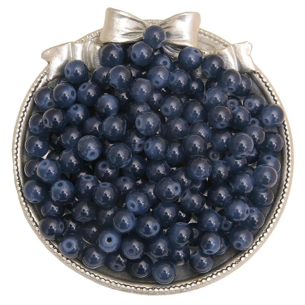 50-135 szt. Kryształowych szklanych koralików, galaretkowych, jednolitych kolorowych, imitujących kamień jadeitu, luźne koraliki dystansowe do wyrobu biżuterii