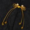 Ornamental Textile Cordwork for Traditional Dressmaking, Chinese Style Fabric Trim with Long Drape Detail for Apparel Use