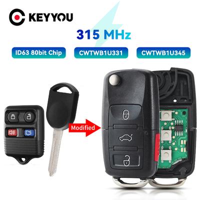Dla Ford Escape F 150 Explorer 2001-2007 Escape Mustang Explorer Lincoln 4 przyciski pilot zdalnego sterowania 315 MHz CWTWB1U331