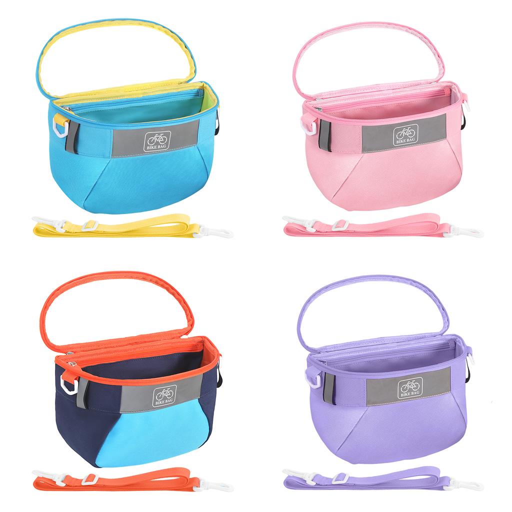 Bicycle Front Bag Easy To Install Front Frame Handlebar Bag for Girls Boys Toddlers Or Scooter Accessories