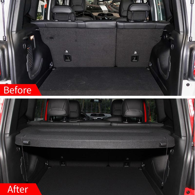 BED1 Do Jeep Renegade 2016-2021 Niechowany Pokrowiec Bagażnika Półka na Paczki Przeciw Podglądaniu Akcesoria Samochodowe