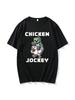 Chicken Jockey Tee Hot Game Cartoon Graphic Tshirts Short Sleeve O-Neck Male T-Shirt Summer Men Women Unisex Streetwear T Shirt