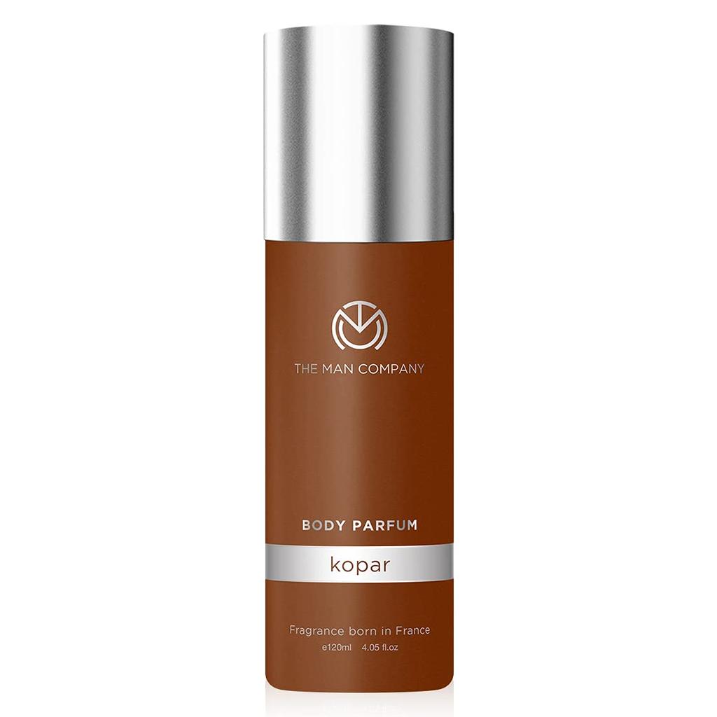 The Man Company Non-Gas Body Perfume For Men - Kopar | No Gas Perfumes | Long Lasting Fragrance | Deodorant for Men - 120ml