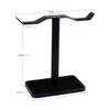 Neetto HS908 Dual Headphone Stand (Desktop), Aluminum Alloy & Metal Construction, Gaming Headset Hanger for Sennheiser, Sony, Audio-Technica, Bose, Be