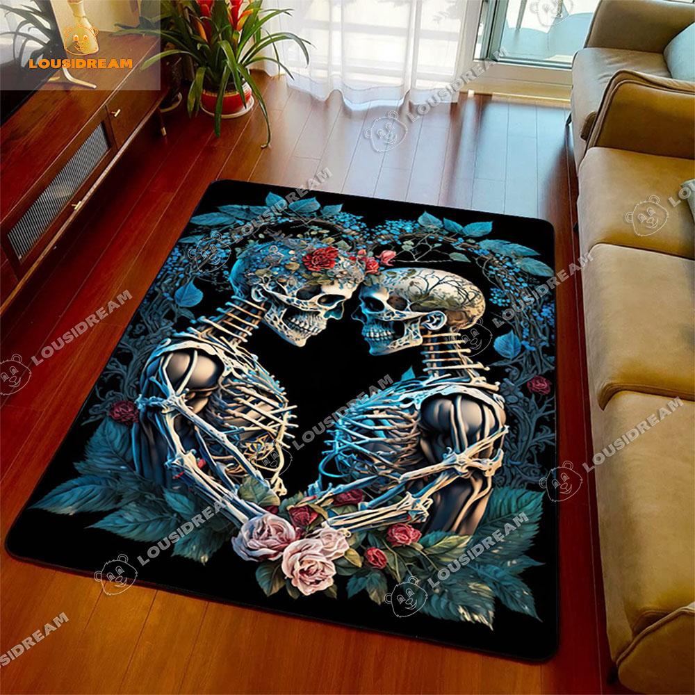 

Ковер с черепом и цветами для любителей моды Коврик Art of Death