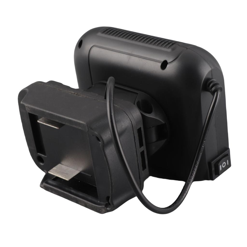 Battery Powered Heater Fast Heating Low Noise Electric Small Space Heater 2xUSB Compact 2 Temperatures for Dorm Home Car