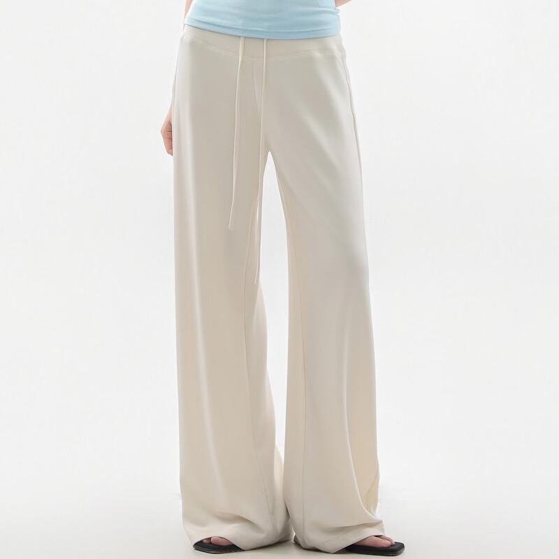ICH MODE Women s Lyocell Ice Silk Cooling Straight-Leg Sweatpants L