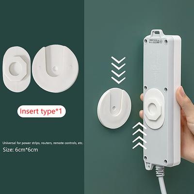 Duvara Monte Tutucu Depolama Kancası Delmesiz Fiş Rafları Uzatma Soketleri Sabitleyici Kablo Tel Düzenleyici Sorunsuz Güç Şeridi Tutucu