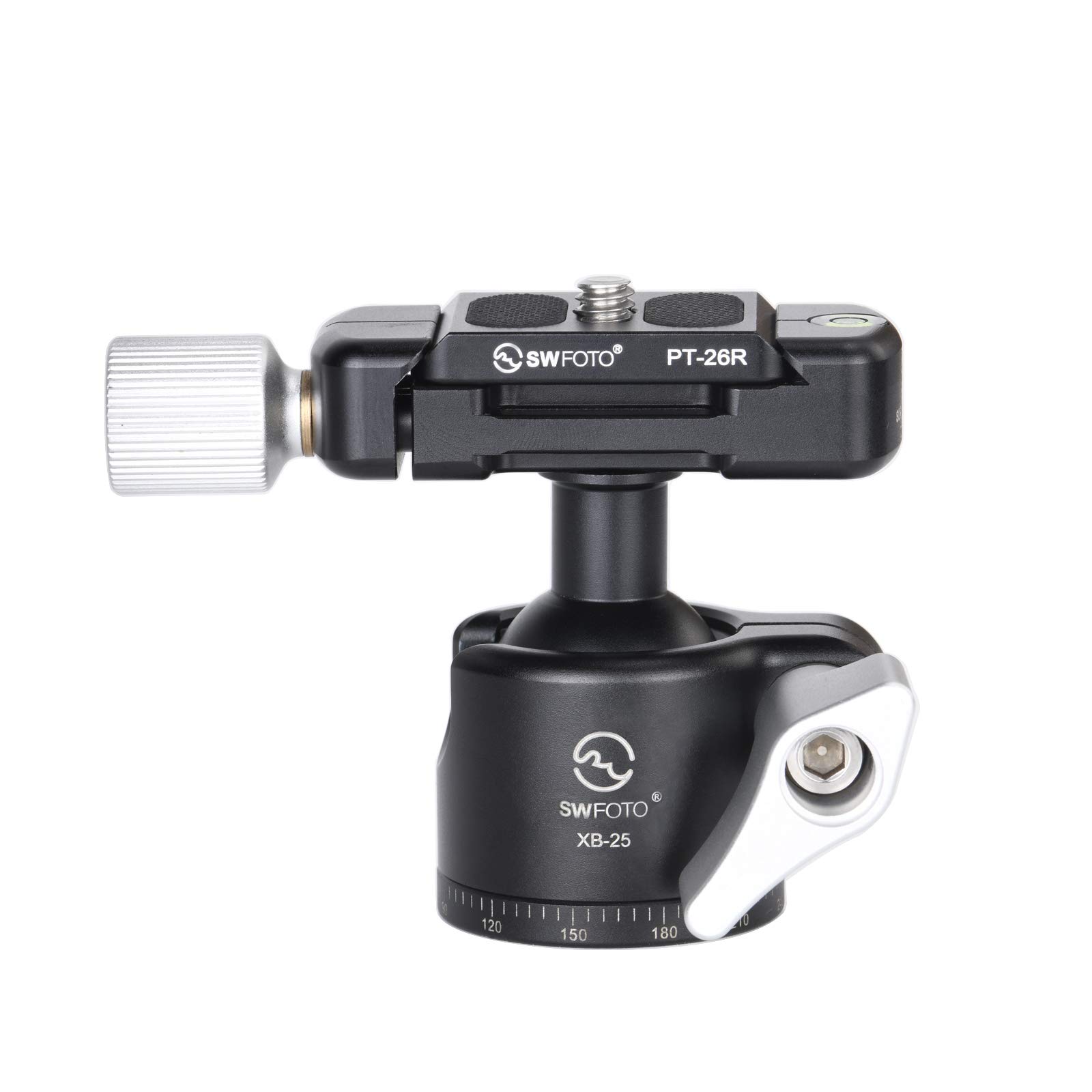 

SWFOTO Compatible 25mm Ball High Load Capacity Low Center of Ball Head with Plate Arca-Swiss Head, (5kg), Gravity, Arca-Swiss XB-25 чорний
