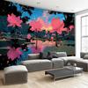 peaceful lotus pond scenery Digital printing polyester wall tapestry suitable for use living rooms bedrooms offices bars party