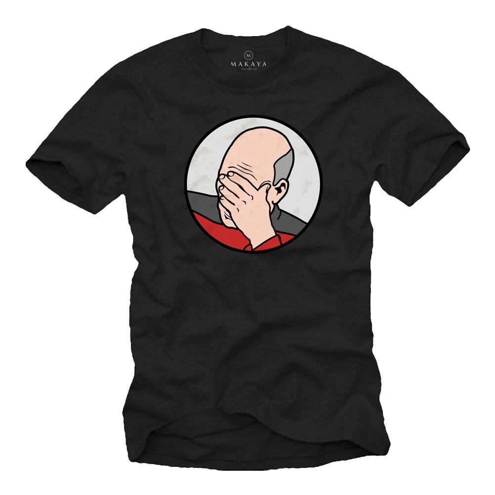 Captain Picard Epic Star Fail T-Shirt Mens Trek Meme The Wars Enterprise Nerd- S