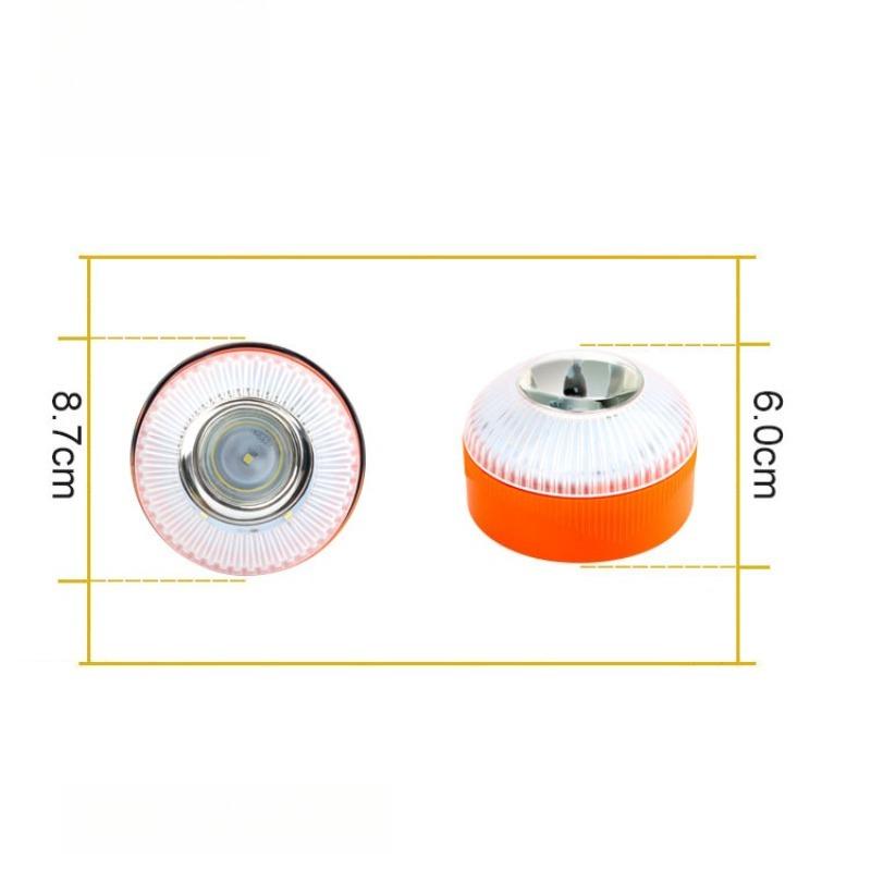 Flashing Light LED White Emergency Light Magnetic Induction Strobe Flashing Warning Light Safety Accessory Car Warning