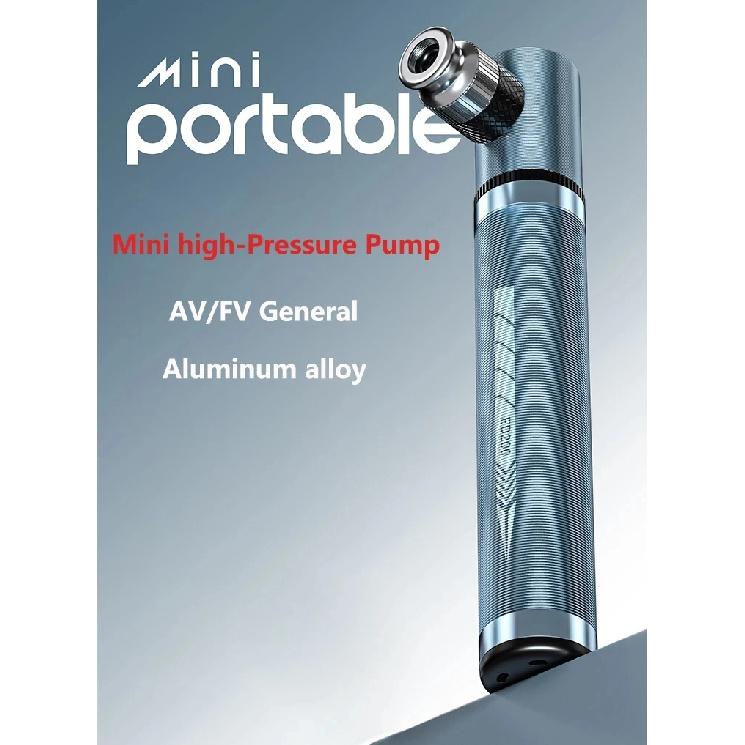 Mini Bicycle Pump Aluminum Alloy Cportable Hand Air Pump Ball Tire Pump Outdoor Bike Accessories Electric Cycling Scooter Road