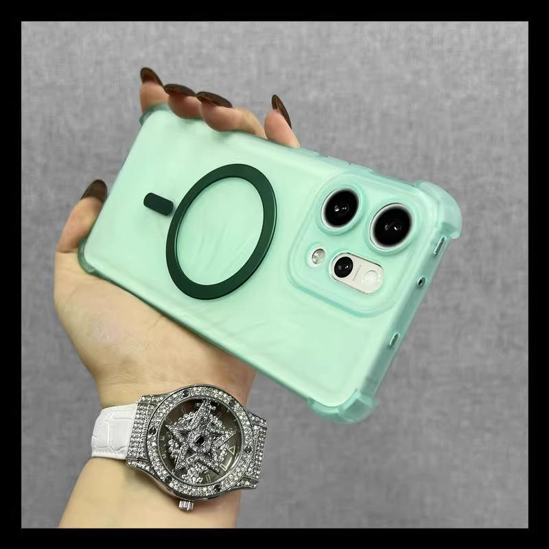 Airbag Shockproof Magnetic Wireless Charging Case on For Samsung Galaxy S25 S24 S23 S22 S21 S20 FE Ultra Plus Edge Magsafe Cover