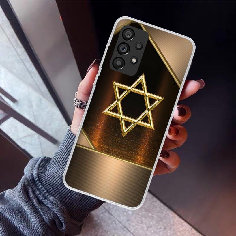 David Jewish Star Symbol Phone Case For Samsung Galaxy A12 A52S A42 A32 A22 A51 A50 Note 20 Ultra 10 S10 Plus A71 A70 A31 A30 A1
