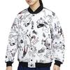 Nike Giacca Casual Sportiva a Maniche Lunghe con Stampa All-Over Unisex Bianca CJ5043-100