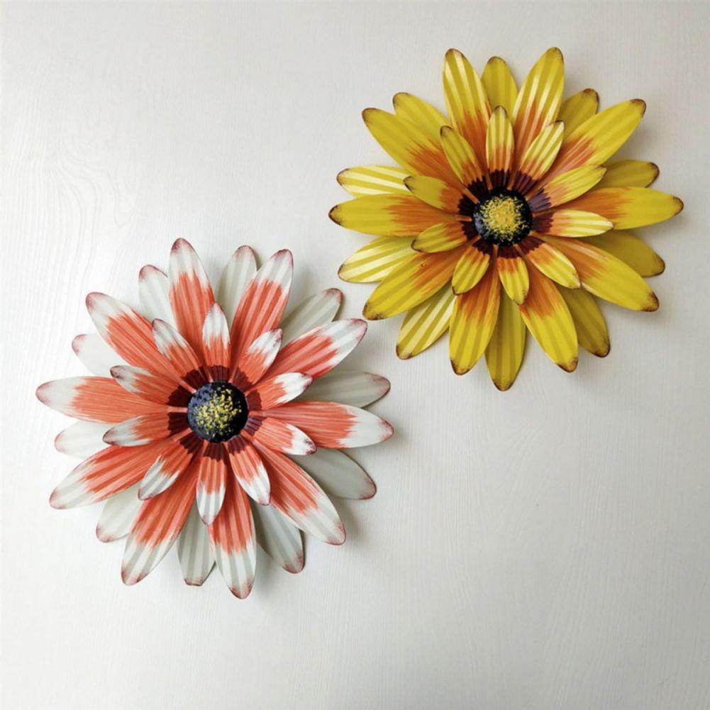 Wrought Iron Three-dimensional Flower Decoration Hanging Metal Petal