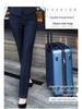 Women's Professional Navy & Black Elastic Suit Trousers