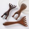 1pcs Golden Sandalwood Scalp Massage Comb Set Anti-Static Wooden Comb for Head Relaxation & Daily Hair Care