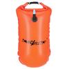 2-In-1 Inflatable Safety Buoy With Dry Pocket - Orange