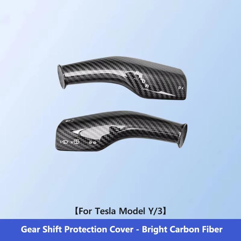 For Tesla Model Y For Tesla Model  3 Gear Shift Cover Shift Knob Cover Lever Handle Protection Car Accessories Interiors