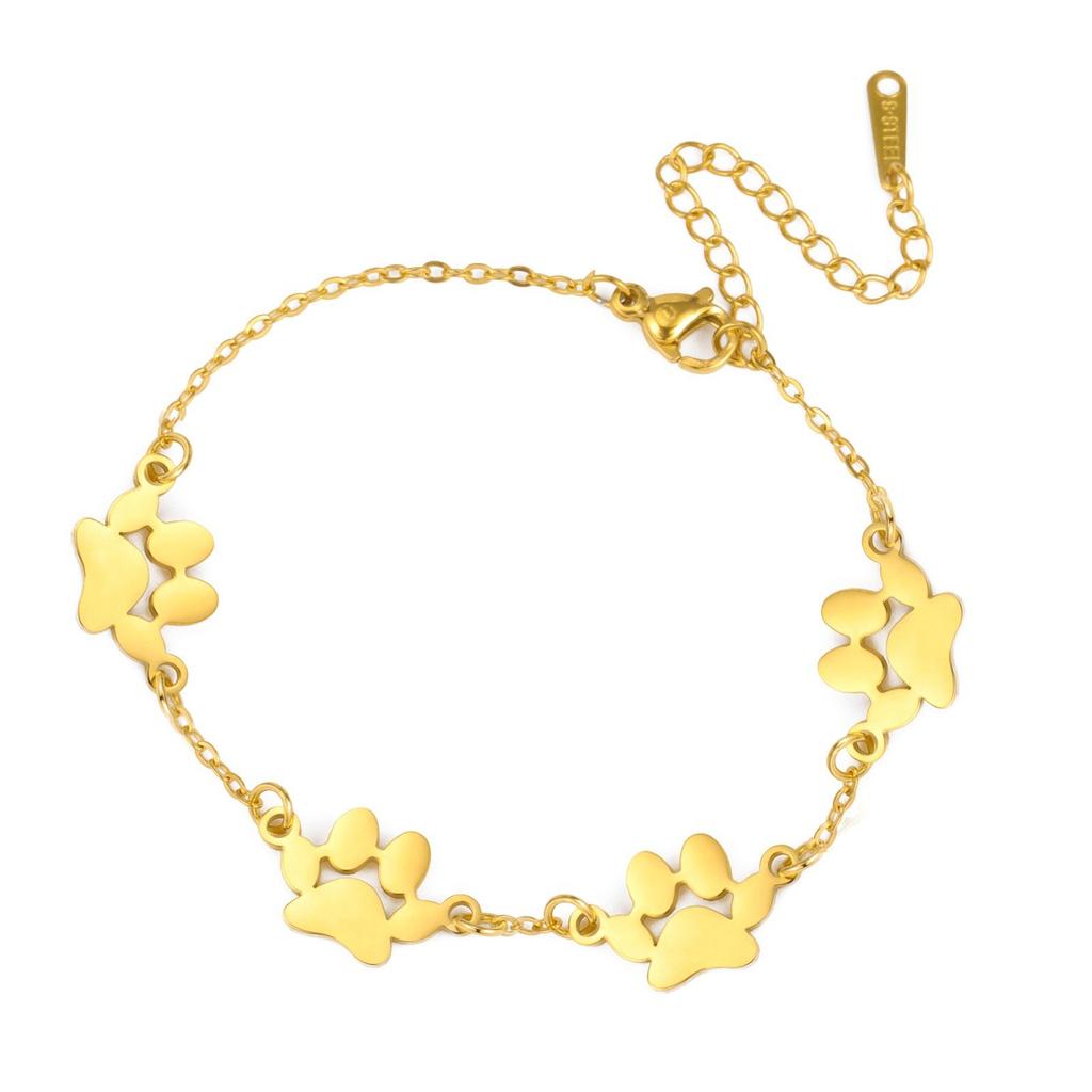 Pet Cat Dog Hip Hop Couple Bracelets Unisex Jewelry Valentine's Day Gift Accessories