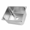RV Kitchen Sink 304 Stainless Steel 12.6x10.24x5.91in Single Bowl Hand Wash Basin with 40mm Drain Outlet for Boat Truck