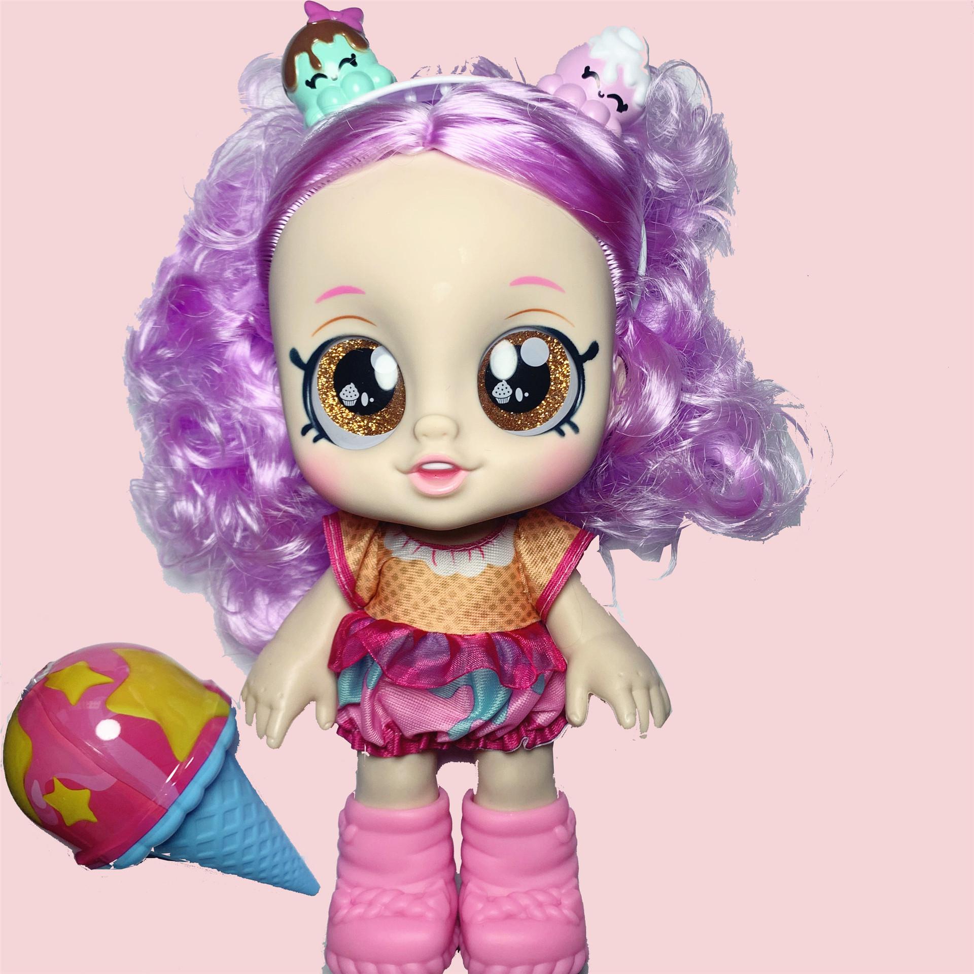 

Кукла Kindi Kids Донатина Мороженое Сюрприз Игрушка Поющая Девочка Подарок Праздник фиолетовый