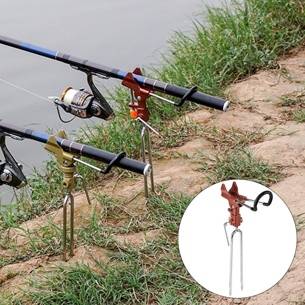 Aluminium Alloy Fishing Pole Tackle Holder Bracket Rod Ground Holder Bracket