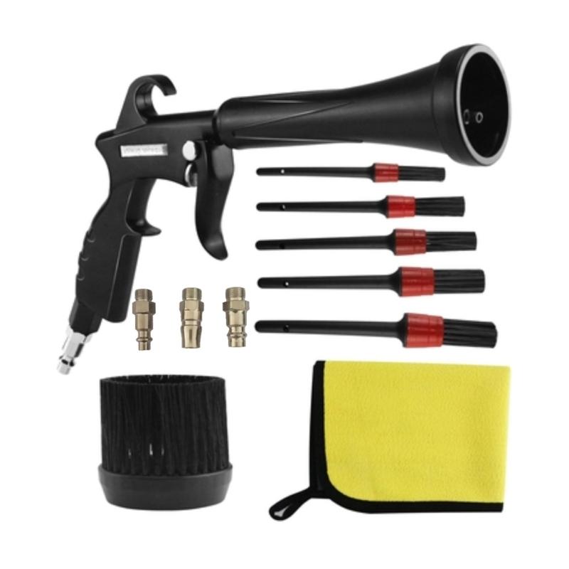 

Effective Air Blower Guns With 5 Sizes Brushes And Fiber Cloth Compressor Tool Accessories Set Dust Removal Tool 1