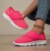 Large size mesh breathable shoes Velcro flat-soled single shoes Lightweight and comfortable shoes Men's and women's casual shoes